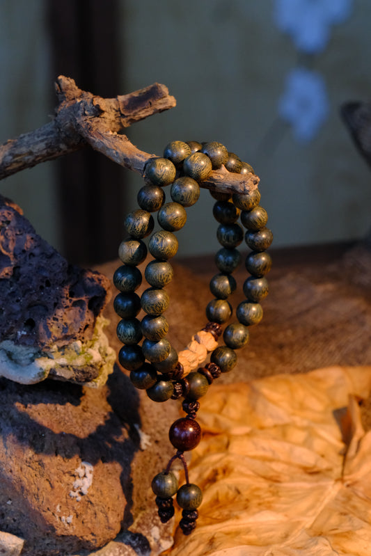 Sacred Driftwood Zen Prayer Mala