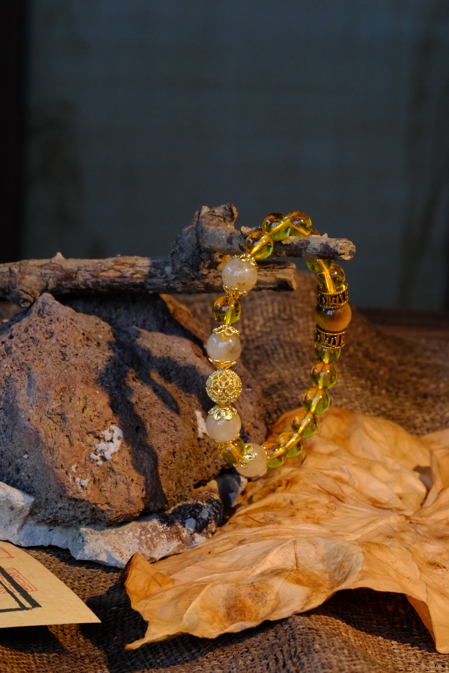 Crystal Amber Mystic Vine Bracelet