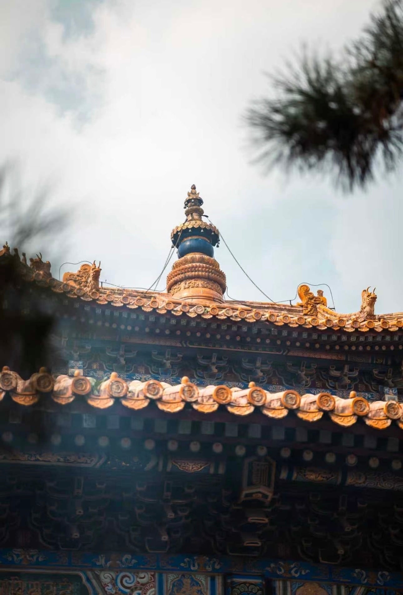 Yonghe Temple Sherpa Glass Mala