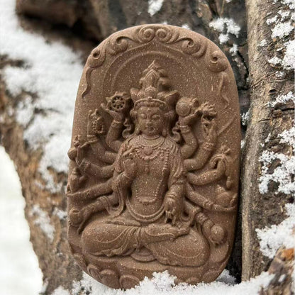 Quan Yin Herbal Guardian Incense Plaque