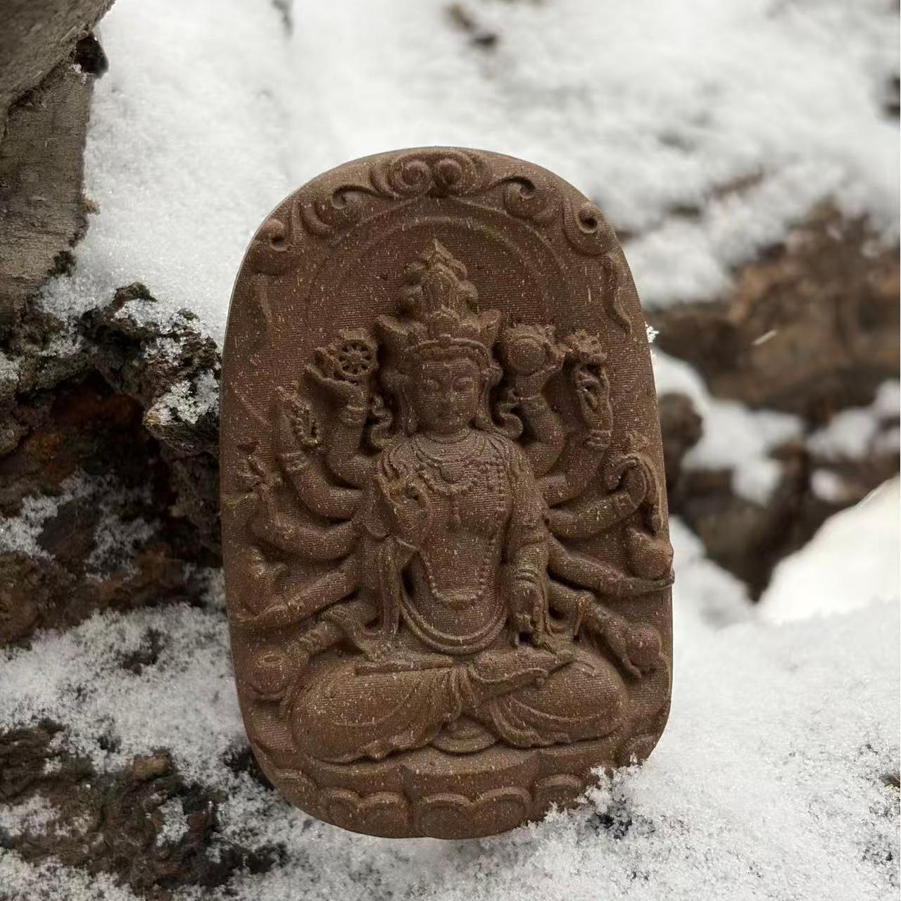 Quan Yin Herbal Guardian Incense Plaque