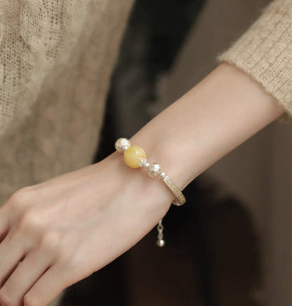 2026 New Nepalese Handmade Wax Bracelet 925 Sterling Silver Retro Ethnic Style