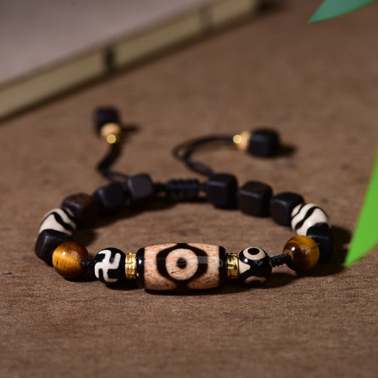 Vintage Dzi Bead Red Rope Luck Bracelet for Men Women, Wholesale