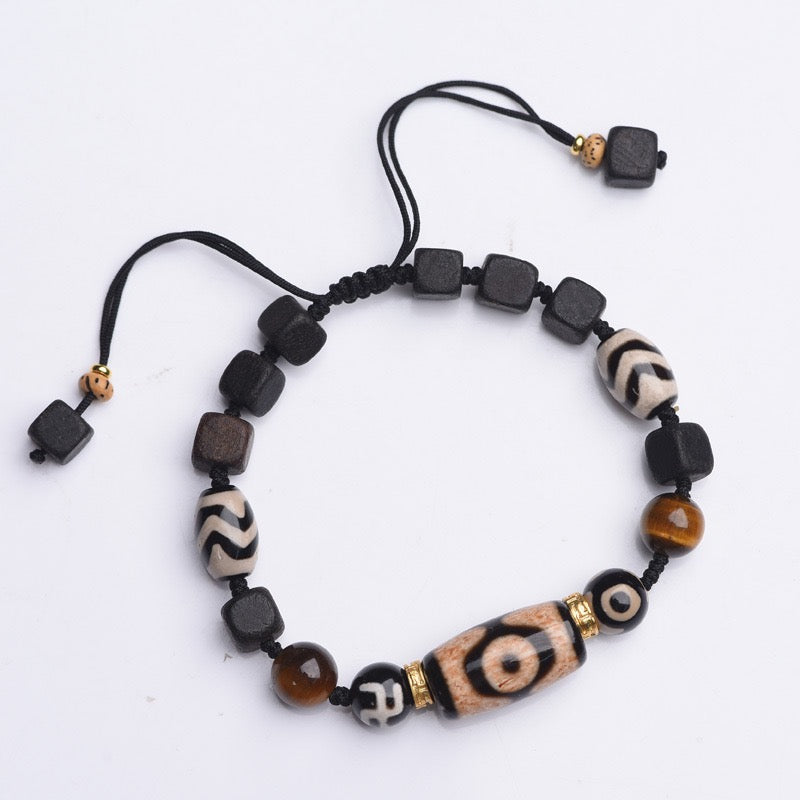 Vintage Dzi Bead Red Rope Luck Bracelet for Men Women, Wholesale
