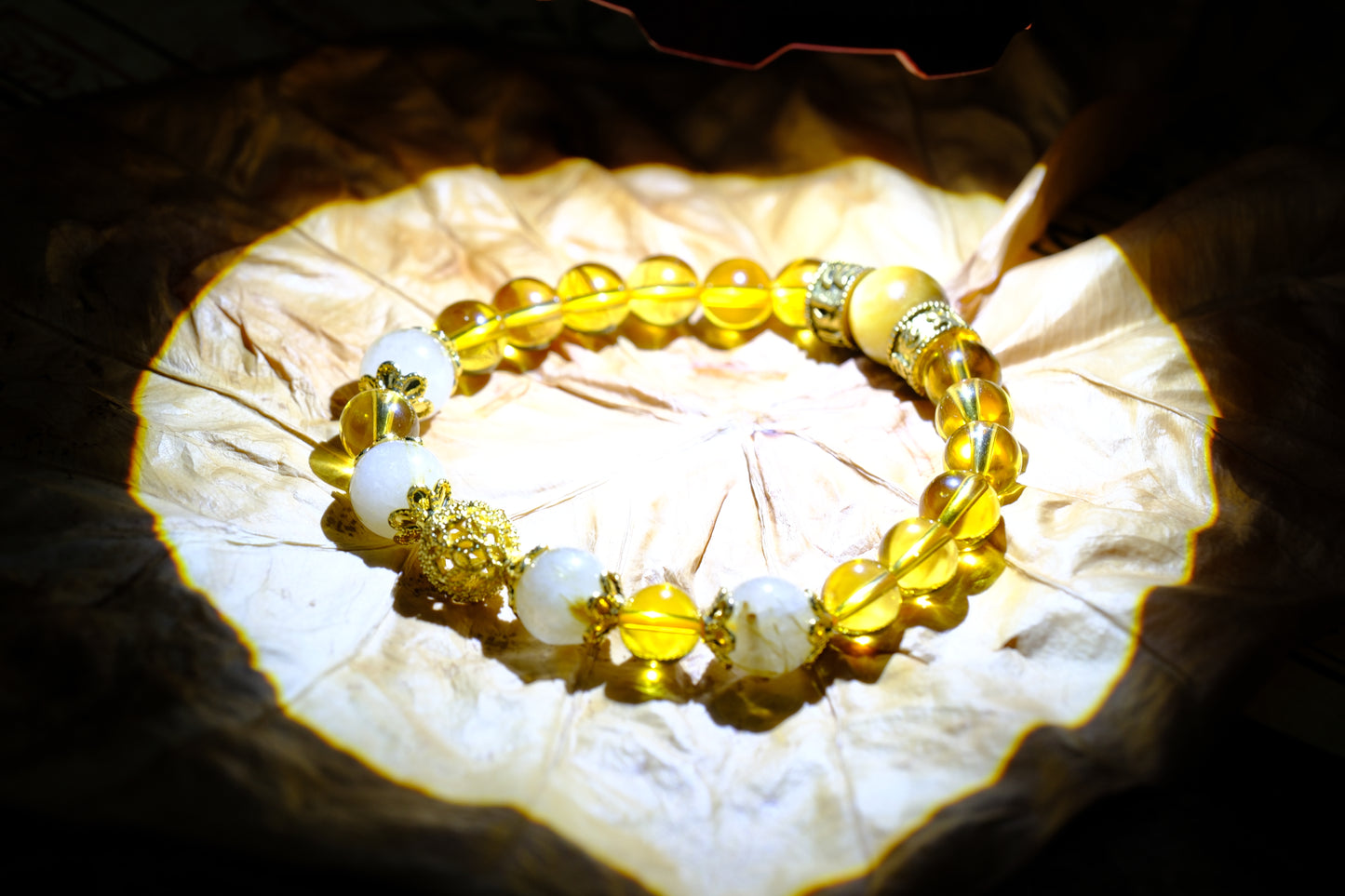 Crystal Amber Mystic Vine Bracelet