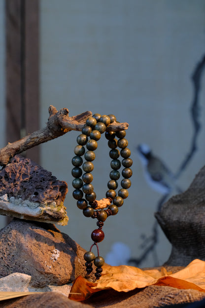 Sacred Driftwood Zen Prayer Mala