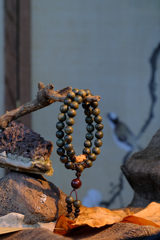 Sacred Driftwood Zen Prayer Mala