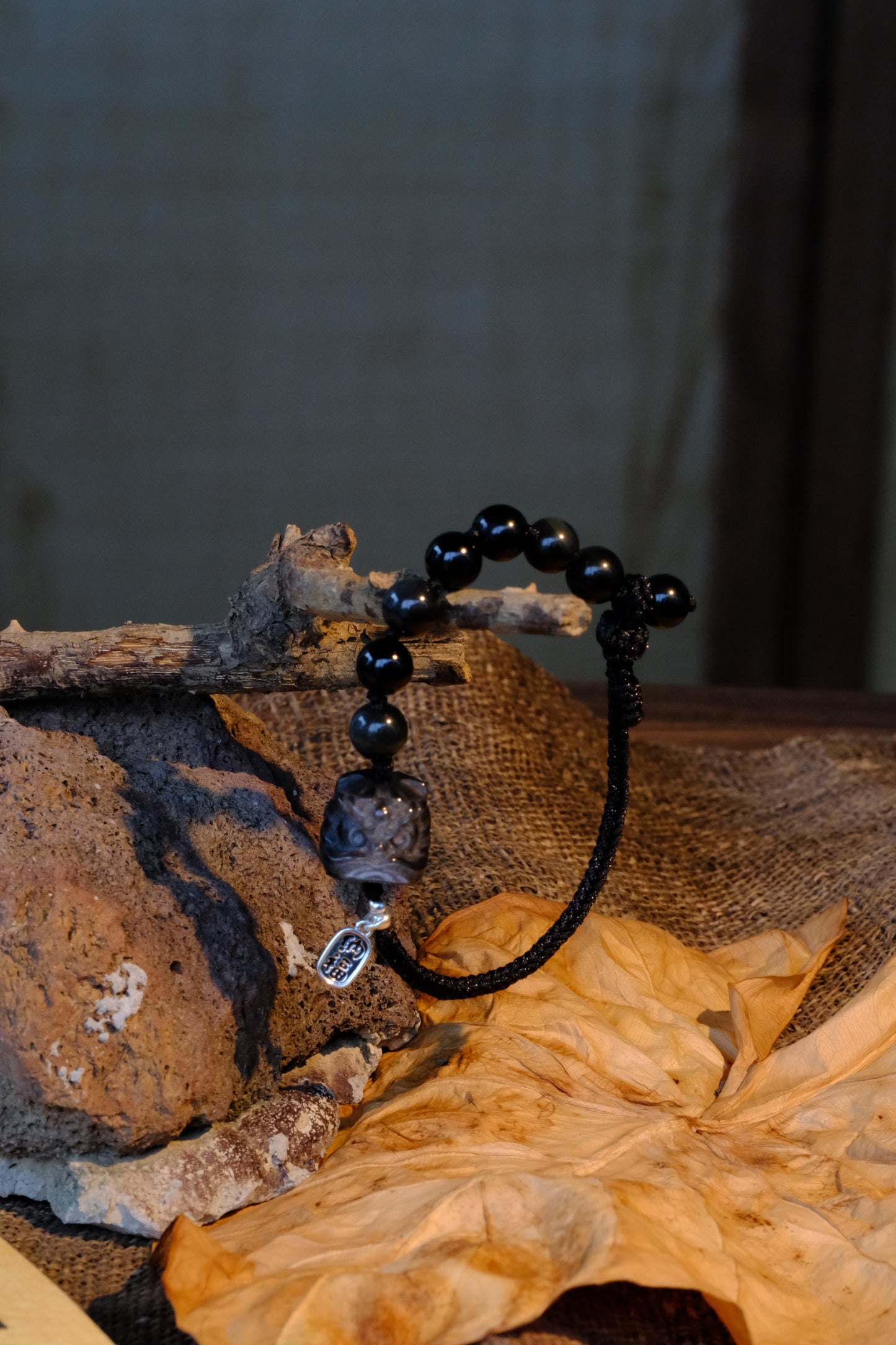 Mystic Obsidian Guardian Cord