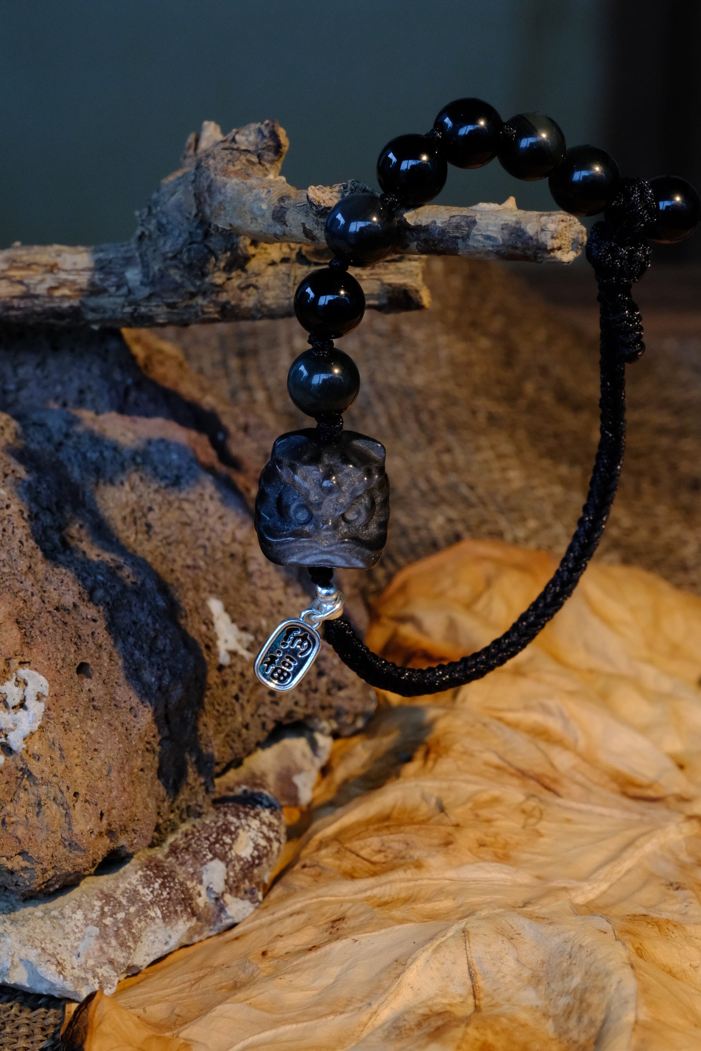 Mystic Obsidian Guardian Cord
