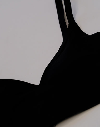 M&Miucy Lightweight Seamless Cotton Bra for Women, Barely-There Feel Everyday Versatile Underwear