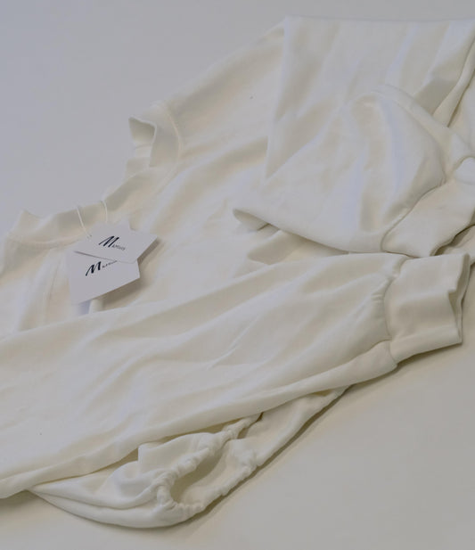 M&Miucy Korean-Style Minimalist Cropped Long-Sleeve Hoodie for Women