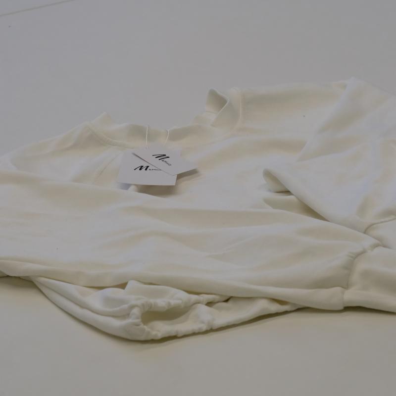 M&Miucy Korean-Style Minimalist Cropped Long-Sleeve Hoodie for Women