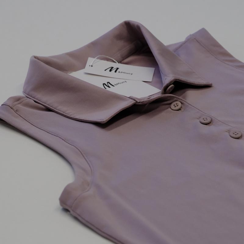 M&Miucy Sports jerseys Golf-Style Women's Sleeveless , Slim-Fit Outdoor Work & Casual Top