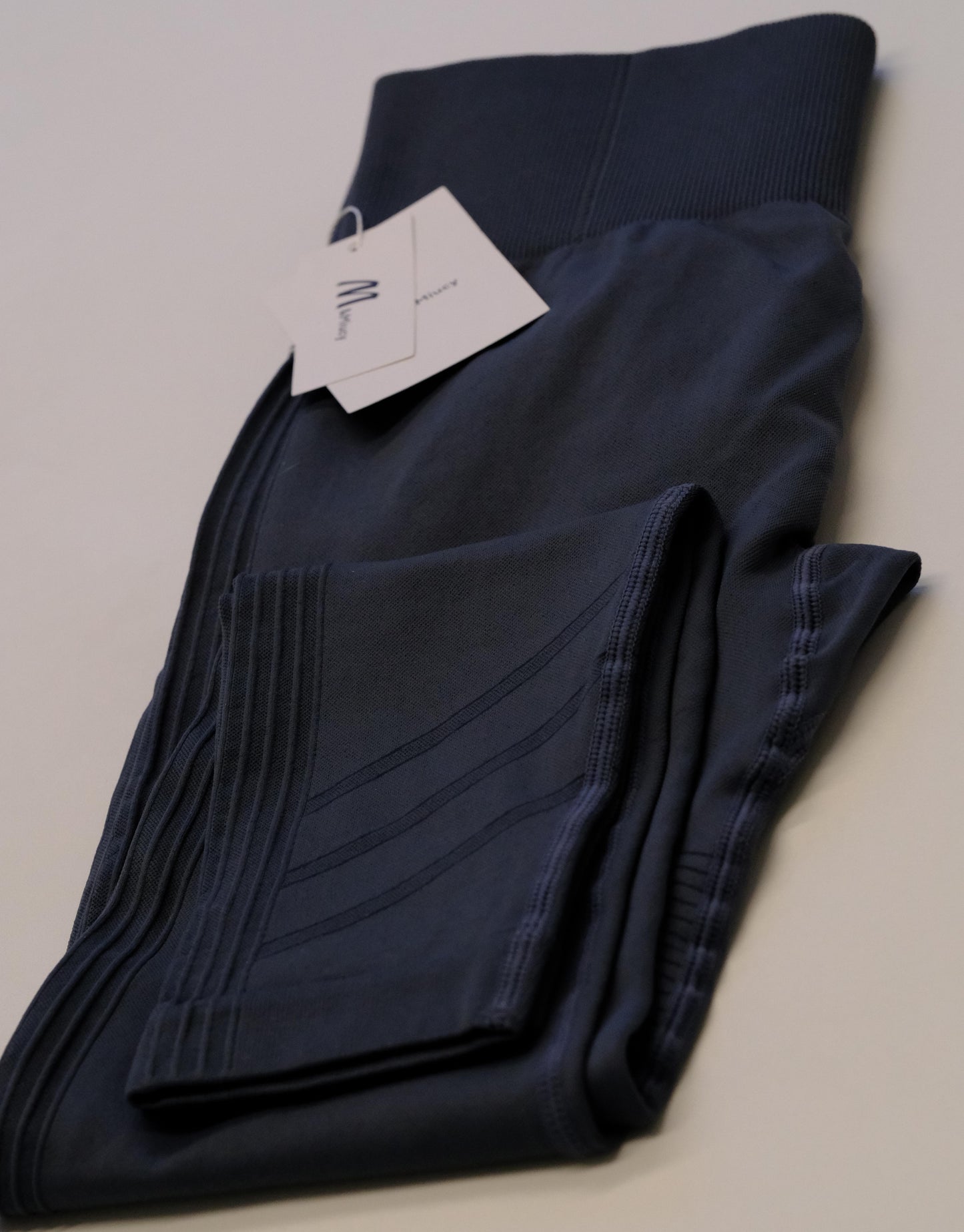 M&Miucy Women's High-Waisted Tummy Control Leggings, Stretch Slim-Fit Pants for Outerwear & Layering