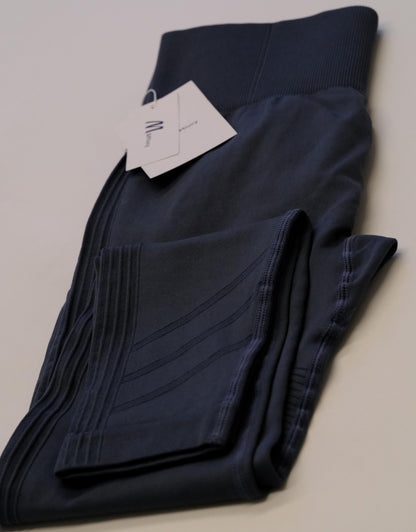 M&Miucy Women's High-Waisted Tummy Control Leggings, Stretch Slim-Fit Pants for Outerwear & Layering